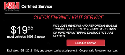 Coupon - Check Engine Light Service